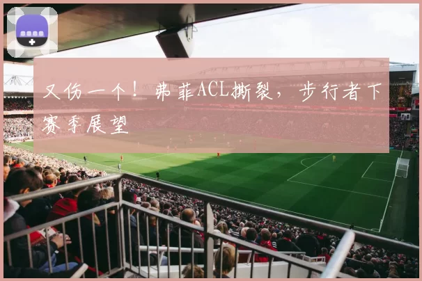 又伤一个！弗菲ACL撕裂，步行者下赛季展望