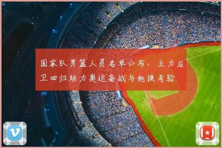 国家队男篮人员名单公布，主力后卫回归助力奥运备战与轮换考验