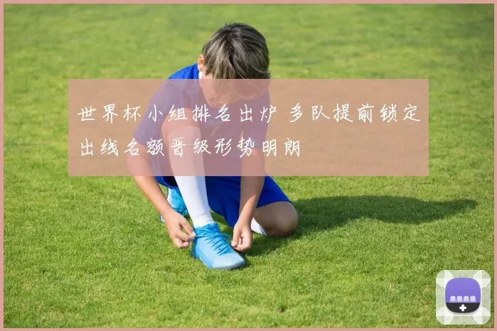 世界杯小组排名出炉 多队提前锁定出线名额晋级形势明朗