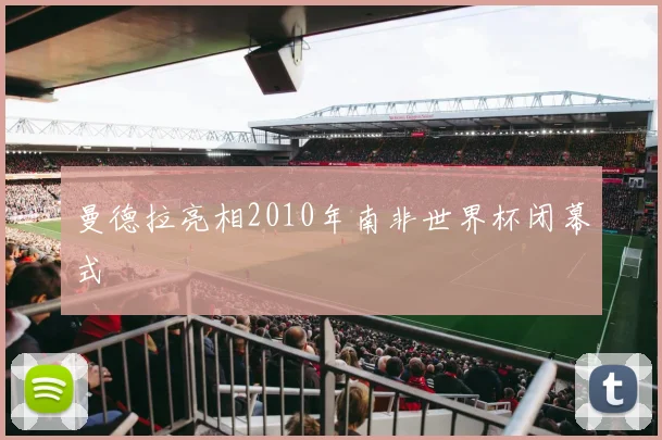 曼德拉亮相2010年南非世界杯闭幕式